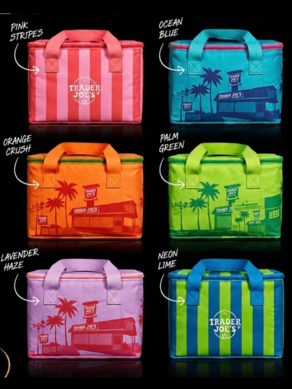 Ocean Blue - Trader Joe’s Mini Insulated Tote